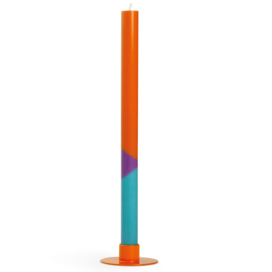 NTG Kerze schmal extralang "Inspiration" orange blau