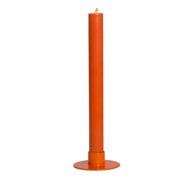 NTG 4er Kerzenset schmale Kerzen einfarbig ORANGE