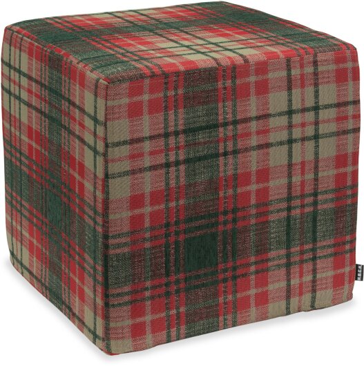 H.O.C.K. Eddy Hocker 45x45x45cm kariert col. 02 rot / dunkelgrün very british