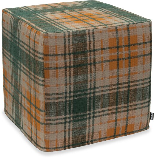 H.O.C.K. Eddy Hocker 45x45x45cm kariert col. 12 grün / orange terra very british