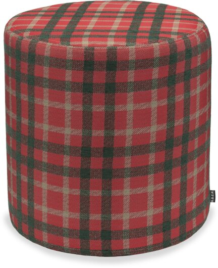 H.O.C.K. Charles Hocker rund Ø45x45cm kariert col. 02 rot / dunkelgrün very british