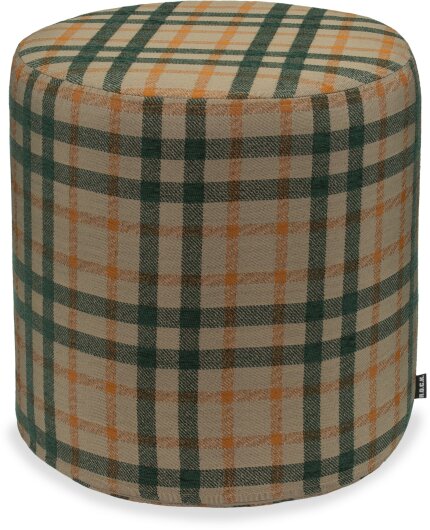 H.O.C.K. Charles Hocker rund Ø45x45cm kariert col. 12 grün / orange terra very british