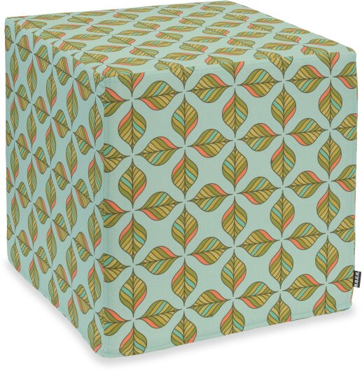 H.O.C.K. Oaky Hocker eckig 45x45x45cm col. 03 mint aqua very british
