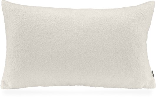 H.O.C.K. Fino Plush Kissen Teddystoff Bouclé 70x40cm weiß ecru Plüsch