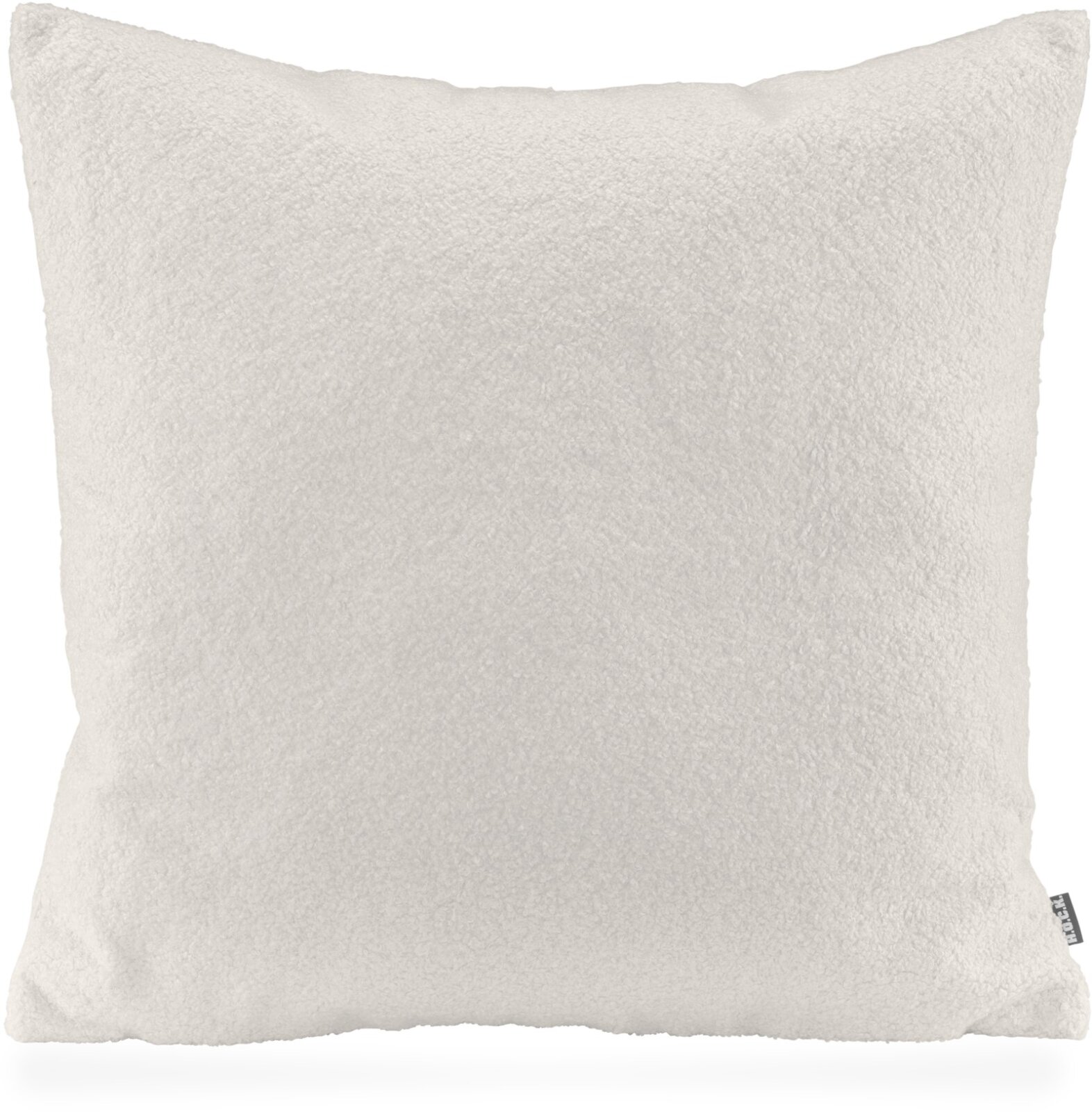 H.O.C.K. Fino Plush Kissen Teddystoff Bouclé 60x60cm weiß ecru Plüsch