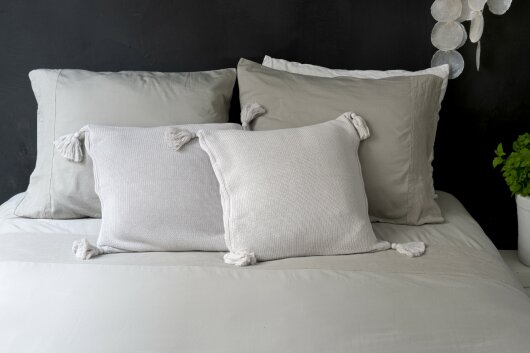 HOMYLINE Como Bettbezug ca. 240x220cm weiß Baumwollsatin
