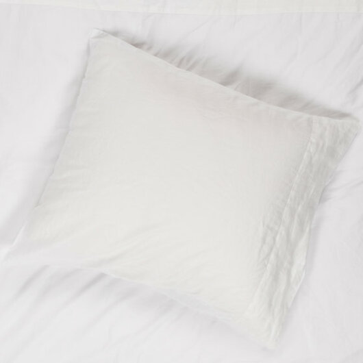 HOMYLINE Como Kissenbezug ca. 80x80cm weiß Baumwollsatin