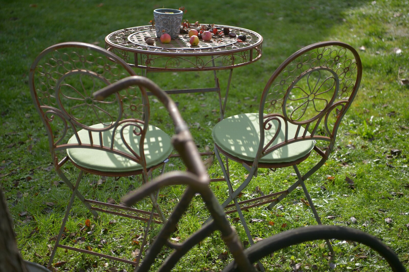 H.O.C.K. Classic Uni Outdoor Bistrokissen rund Ø40x2cm in verschiedenen Farben