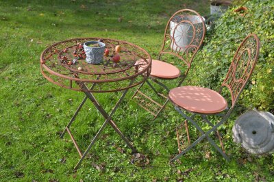 H.O.C.K. Classic Uni Outdoor Bistrokissen rund Ø35x2cm in verschiedenen Farben