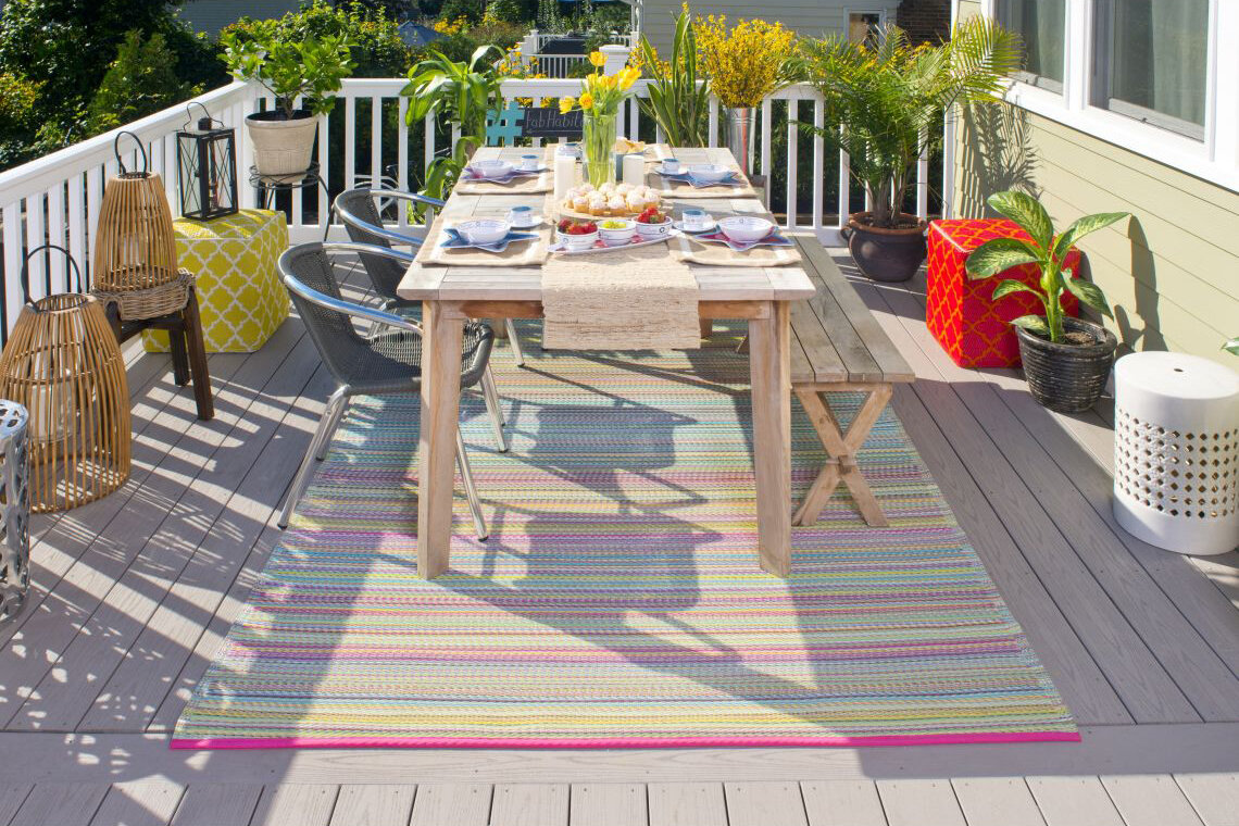 H.O.C.K. Outdoor Teppich Cancun candy multicolor bunt in verschiedenen Größen