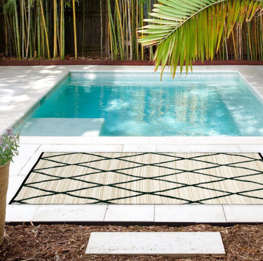 H.O.C.K. Outdoor Teppich Nairobi natural black in verschiedenen Größen