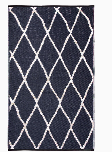 H.O.C.K. Outdoor Teppich Nairobi natural black in verschiedenen Größen