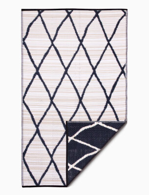 H.O.C.K. Outdoor Teppich Nairobi natural black in...