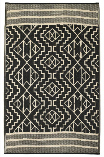 H.O.C.K. Outdoor Teppich Kilimajaro black beige Boho in verschiedenen Größen