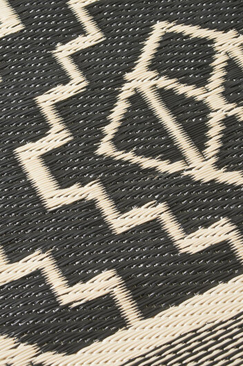 H.O.C.K. Outdoor Teppich Kilimajaro black beige Boho in verschiedenen Größen