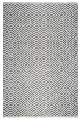 H.O.C.K. Outdoor Teppich Veria grey&white PET grau...