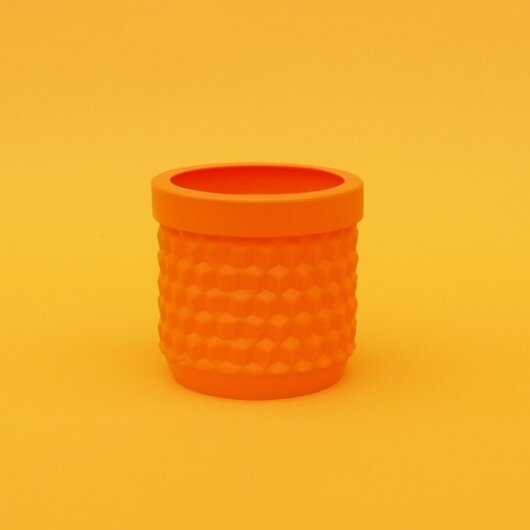 H.O.C.K. Silicone Flowerpot Frida orange SMALL