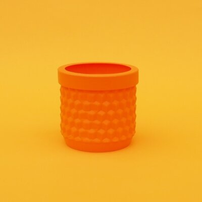 H.O.C.K. Silicone Flowerpot Frida orange SMALL