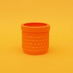 H.O.C.K. Silicone Flowerpot Frida orange SMALL