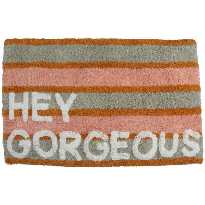 KRST Badematte " Hey Gorgeous" multi Streifen...
