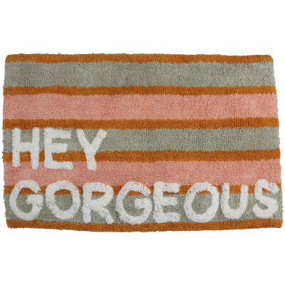 KRST Badematte " Hey Gorgeous" multi Streifen...