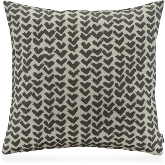 H.O.C.K. Black Heart Kissen 50x50cm Herzen schwarz-taupe col. 24