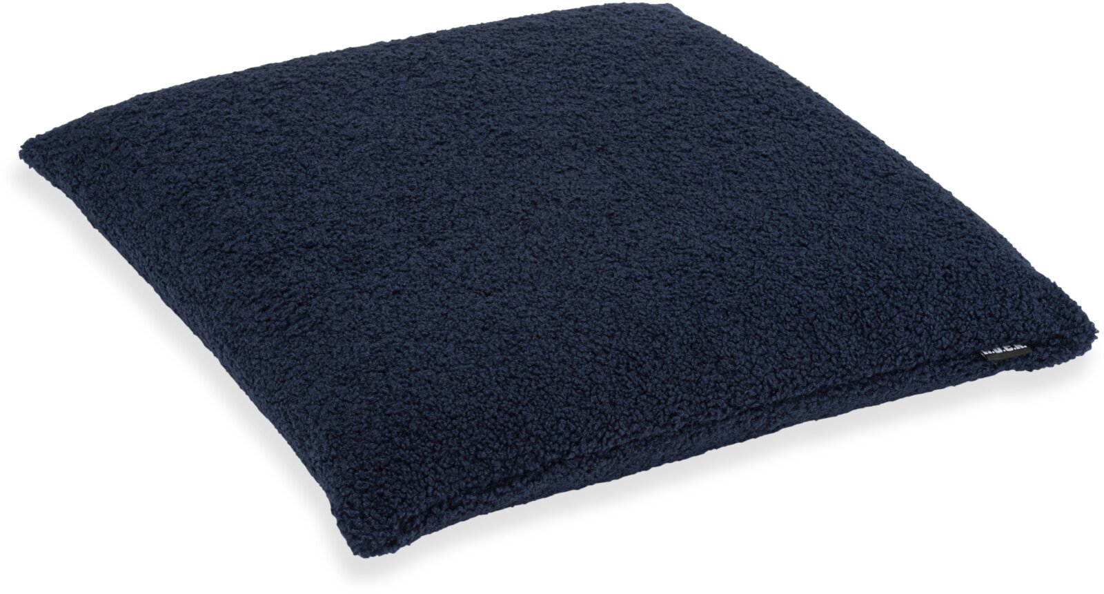 H.O.C.K. Fino Plush Sitzkissen Teddystoff Bouclé BLISS 40x40x6cm dunkelblau Plüsch