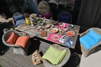 H.O.C.K. Sitzkissen auf Maß CLOU Caribe OUTDOOR in verschiedenen Größen und Farben