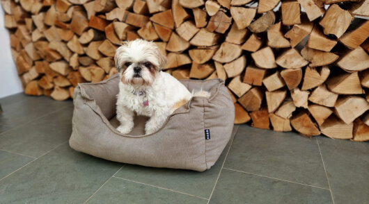 H.O.C.K. Hundebett FRIDA Größe S ca. 50 x 35 x 23 cm Caribe taupe