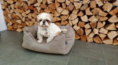 H.O.C.K. Hundebett FRIDA Größe S ca. 50 x 35 x 23 cm Caribe taupe