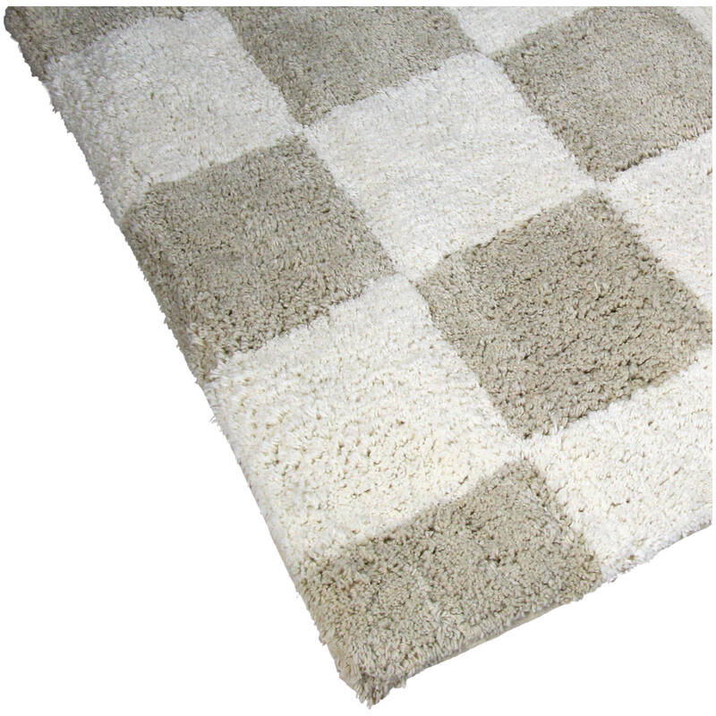 KRST Badematte Blocks ca. 50x80x2cm taupe beige weiß