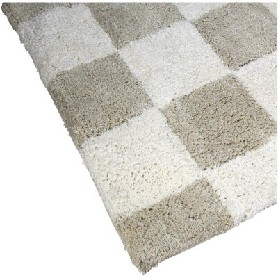 KRST Badematte Blocks ca. 50x80x2cm taupe beige weiß