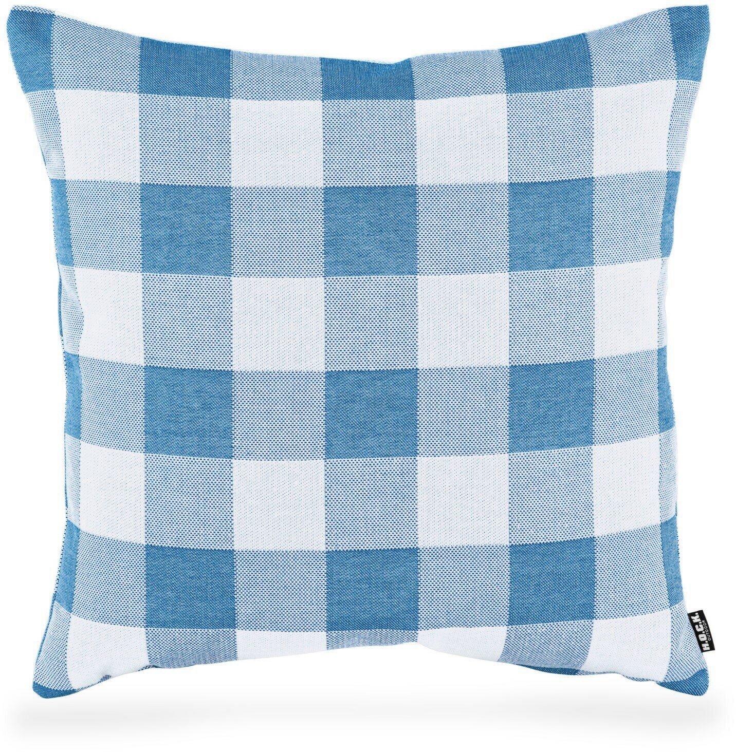 H.O.C.K. Garny Outdoor Kissen 50x50cm Karo blau weiß cobo