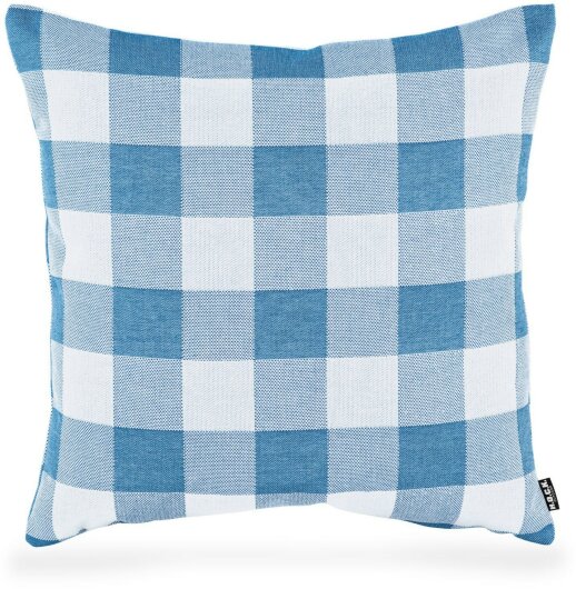 H.O.C.K. Garny Outdoor Kissen 50x50cm Karo blau weiß cobo