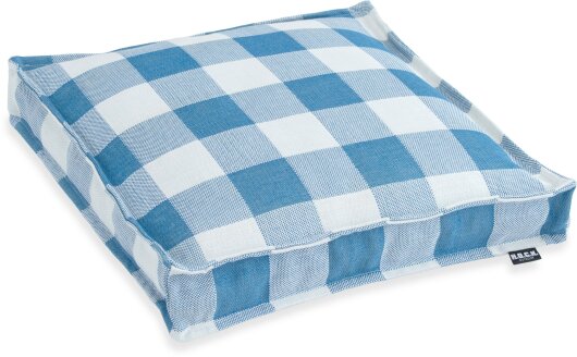 H.O.C.K. Garny Outdoor Stuhlkissen 40x40x5cm Karo blau weiß cobo