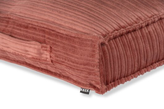 H.O.C.K. Precious Cord Matratzenkissen Cordsamt 50x50x10cm altrosa col. 615