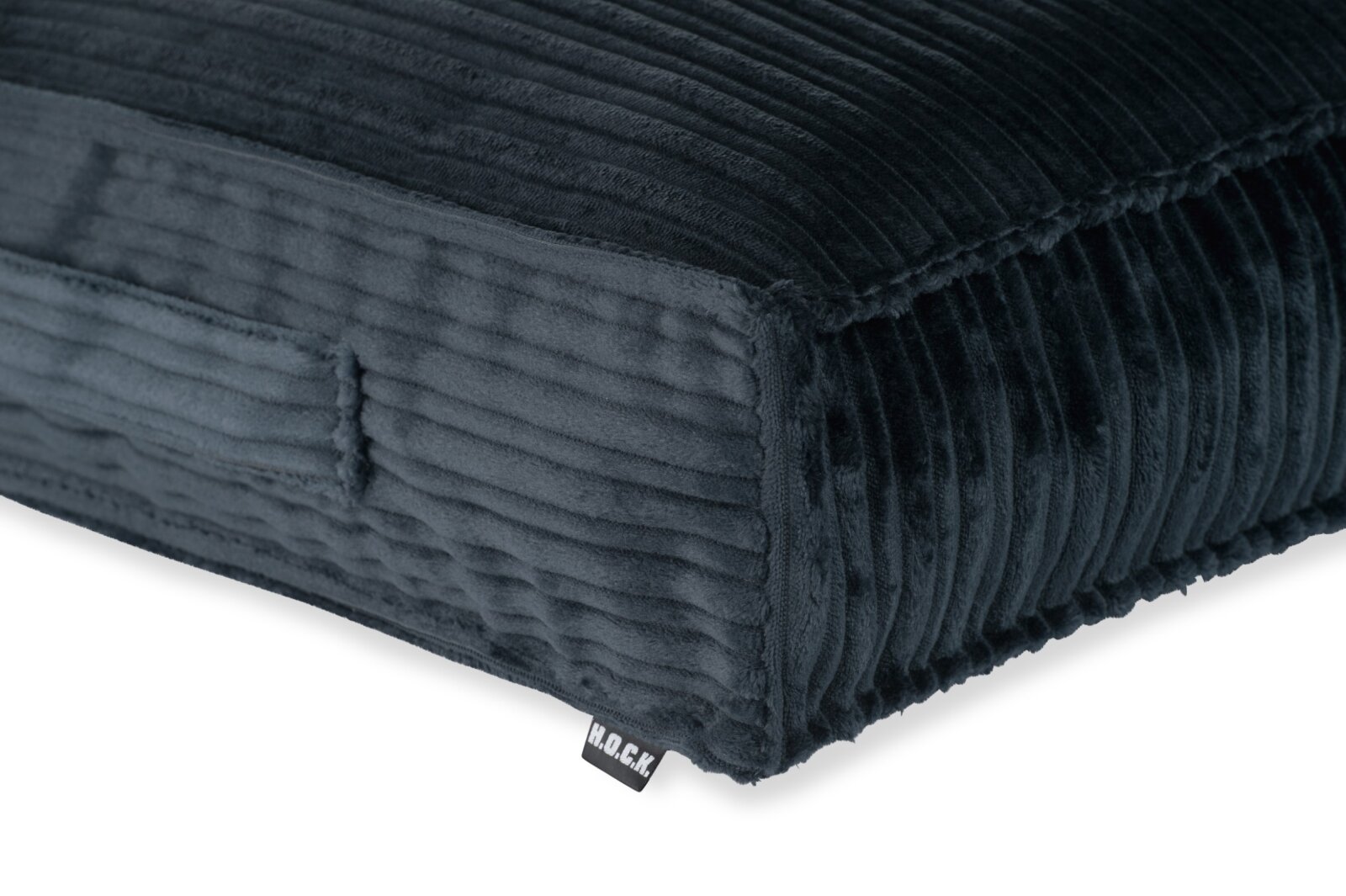 H.O.C.K. Precious Cord Matratzenkissen Cordsamt 50x50x10cm navy dunkelblau col. 666