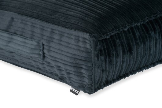 H.O.C.K. Precious Cord Matratzenkissen Cordsamt 50x50x10cm navy dunkelblau col. 666