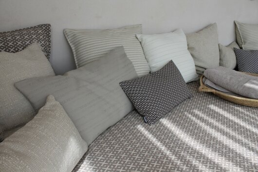 H.O.C.K. Murada Outdoor + Indoor Kissen 65x40cm col. 2 taupe in&out