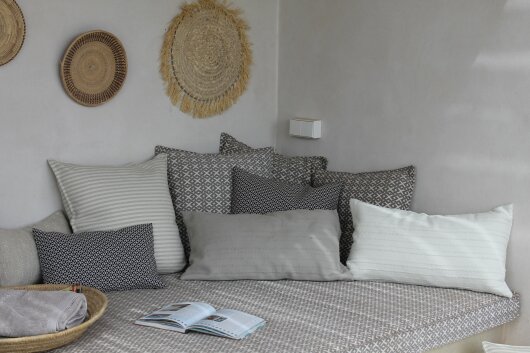 H.O.C.K. Murada Outdoor + Indoor Kissen 65x40cm col. 2 taupe in&out