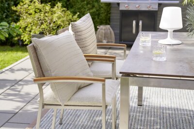 H.O.C.K. Murada Outdoor + Indoor Kissen 65x40cm col. 2 taupe in&out