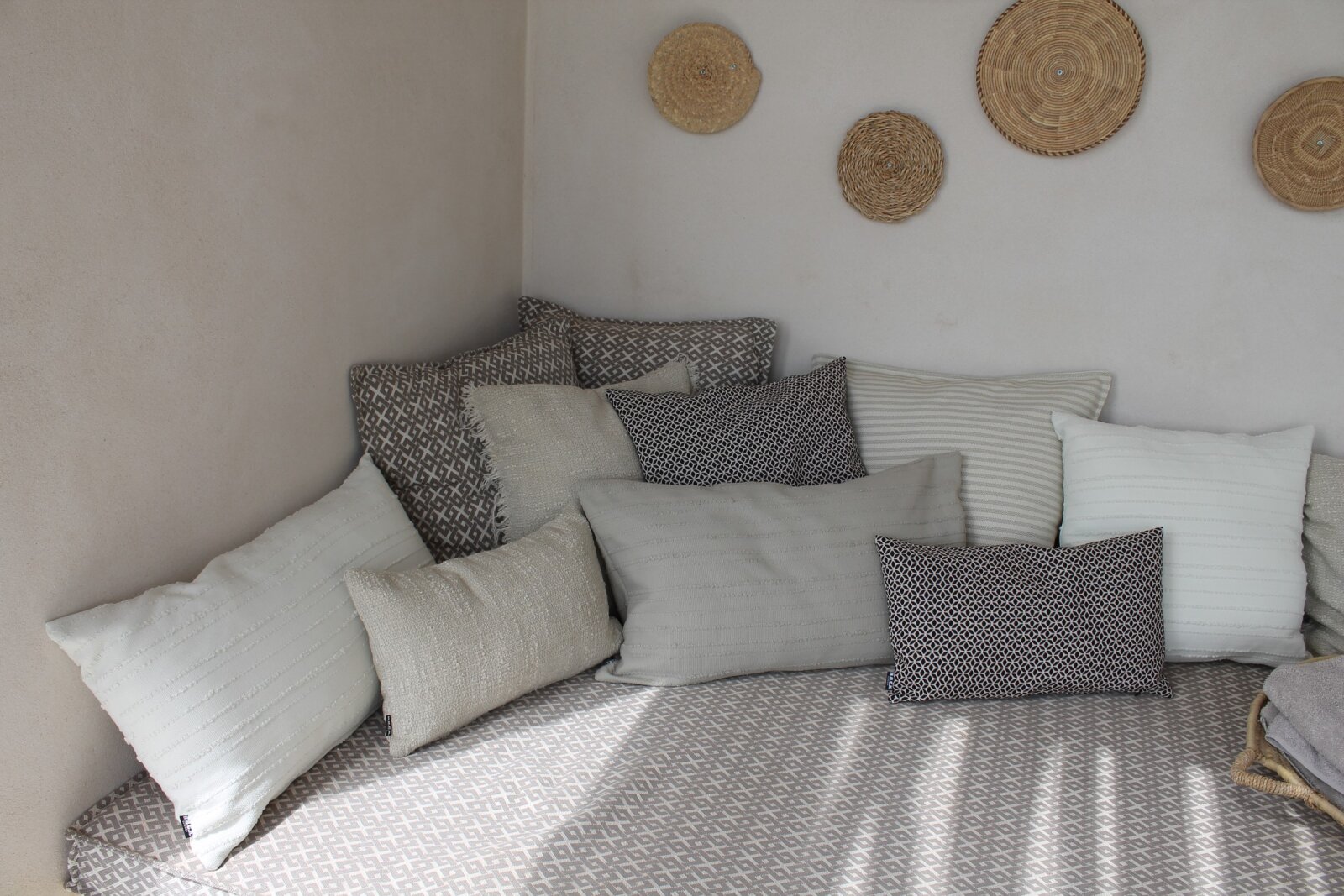 H.O.C.K. Marcal Outdoor + Indoor Kissen 50x30cm col. 03 beige in&out