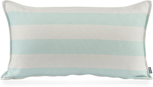 H.O.C.K. Turo Outdoor + Indoor Kissen 65x40cm mit Biese col. 8 beige türkis Blockstreifen in&out