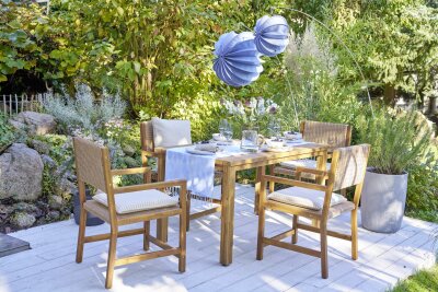 H.O.C.K. Nova Outdoor + Indoor Sitzkissen BLISS 40x40x6cm...