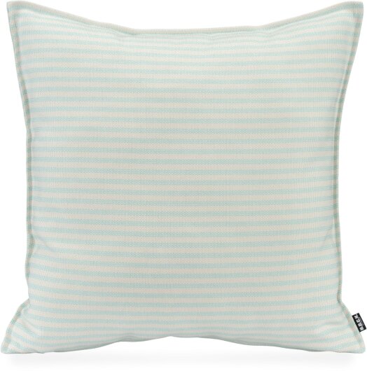 H.O.C.K. Nova Outdoor + Indoor Kissen 60x60cm mit Biese col. 8 beige türkis schmale Streifen in&out