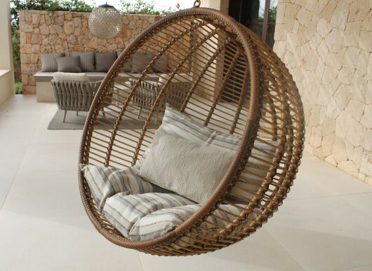 H.O.C.K. Llombards Outdoor + Indoor Kissen 65x40cm col. 2 creme beige taupe in&out