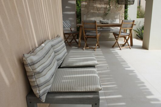H.O.C.K. Llombards Outdoor + Indoor Kissen 65x40cm col. 2 creme beige taupe in&out