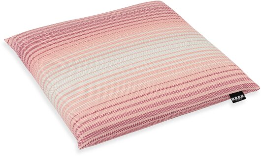 H.O.C.K. Dora Outdoor Sitzkissen 40x40x6cm col. 01 rosa lila Streifen