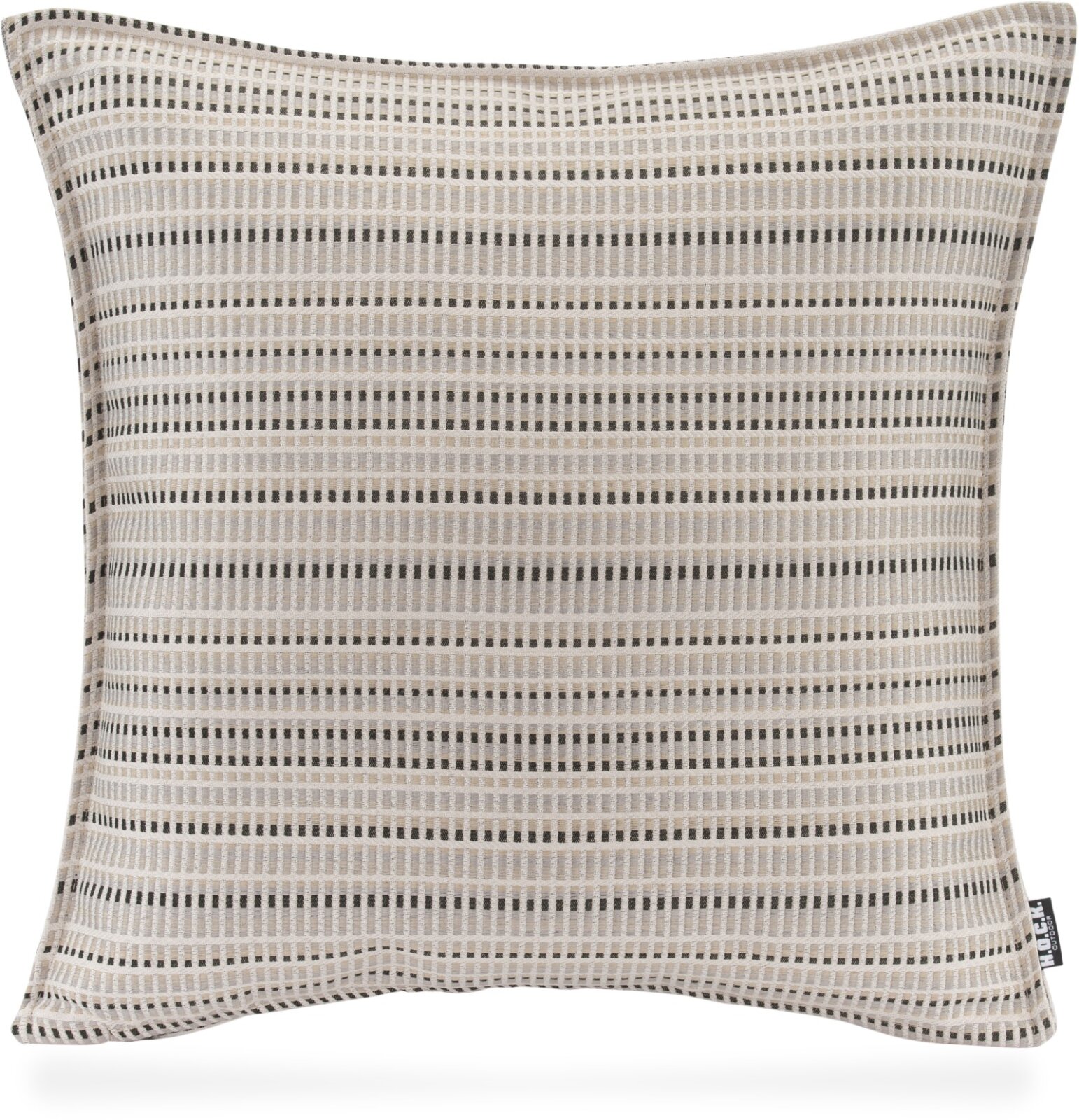 H.O.C.K. Jordi Outdoor Kissen 50x50cm mit Biese col. 130 beige taupe
