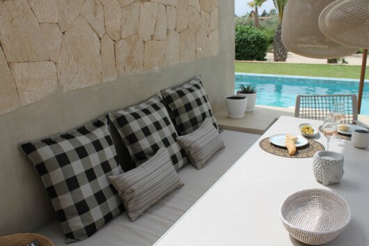 H.O.C.K. Jordi Outdoor Kissen 50x30cm col. 130 beige taupe